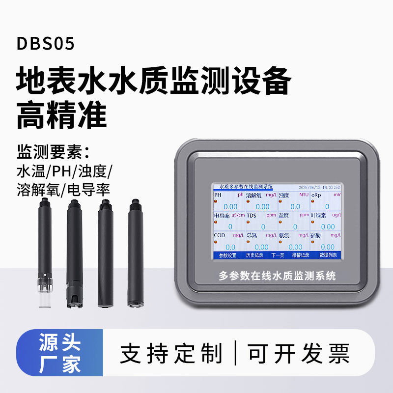 地表水水質(zhì)監(jiān)測參數(shù)（水溫、ph、溶解氧、濁度、電導(dǎo)率）